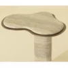 Isolda Side Table In Travertine Look - Image 3