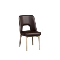 Lotus Dining Chair in Wood Base