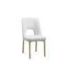 Lotus Dining Chair in Metal Base