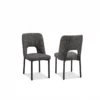 Lotus Dining Chair in Metal Base - Image 3