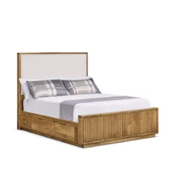 Lotus Wood Base Bed With Drawer