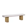 Lotus Metal Bench With Fabric Seat