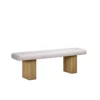 Lotus Metal Bench With Fabric Seat - Image 2
