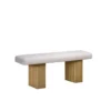Lotus Metal Bench With Fabric Seat - Image 3