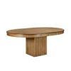 Lotus Single Pedestal Wood Dining Table