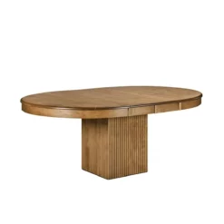 Lotus Single Pedestal Wood Dining Table