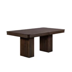 Lotus Double Pedestal Wood Dining Table