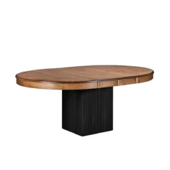 Lotus Single Pedestal Metal Dining Table