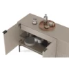Zig 7649 Credenza With Brushed Carbon Base - Image 8