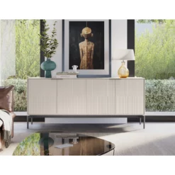 Alternative view of Zig 7649 Credenza With Brushed Carbon Base