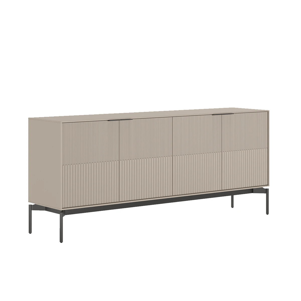 Zig 7649 Credenza With Brushed Carbon Base