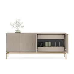 Alternative view of Zig 7649 Credenza With Brushed Brass Base