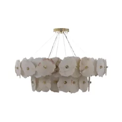 Alternative view of Starlight Two-Tier 24-Light Chandelier