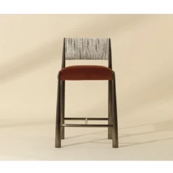 Alternative view of Bayard Counter Stool in Dark Bronze Finish