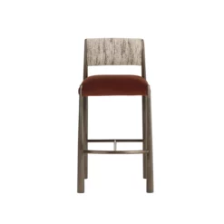 Alternative view of Bayard Bar Stool in Dark Bronze Finish