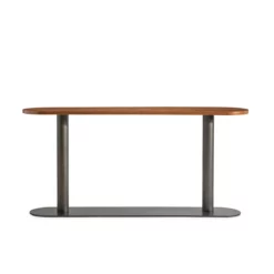 Brasea Console Table in Metal Base