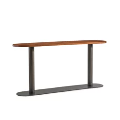 Alternative view of Brasea Console Table in Metal Base