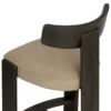 Horton Bar Stool in Dark Brown Finish - Image 4