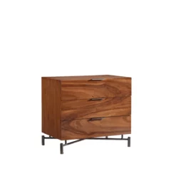 Brasea 3-Drawer Nightstand