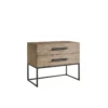 Boulder Metal Base Nightstand