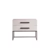 River Rock Metal Base Nightstand - Image 2