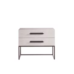 Alternative view of River Rock Metal Base Nightstand