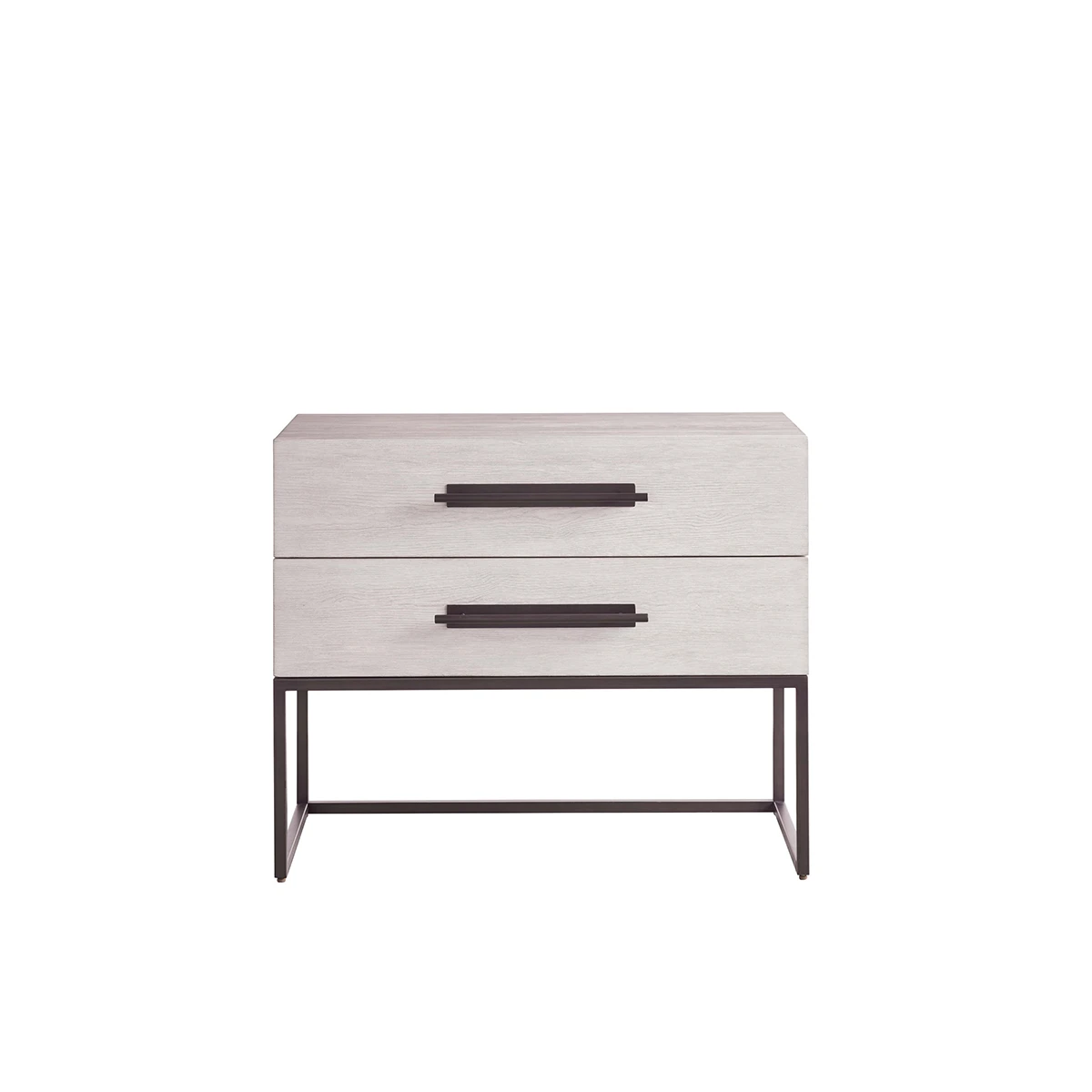 River Rock Metal Base Nightstand - Image 2
