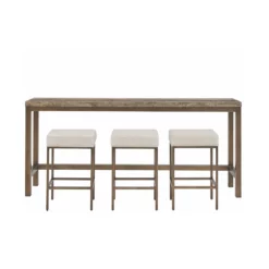 Brindle Console Table with Stools