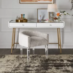 Alternative view of Love Joy Bliss Vanity Accent Chair