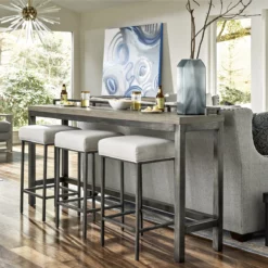 Alternative view of Mitchell Console Table with Stools