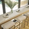Oasis Console Table with Stools - Image 3