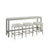 Oasis Console Table with Stools - Image 4