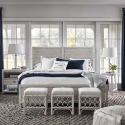 Alternative view of Rattan Ottoman