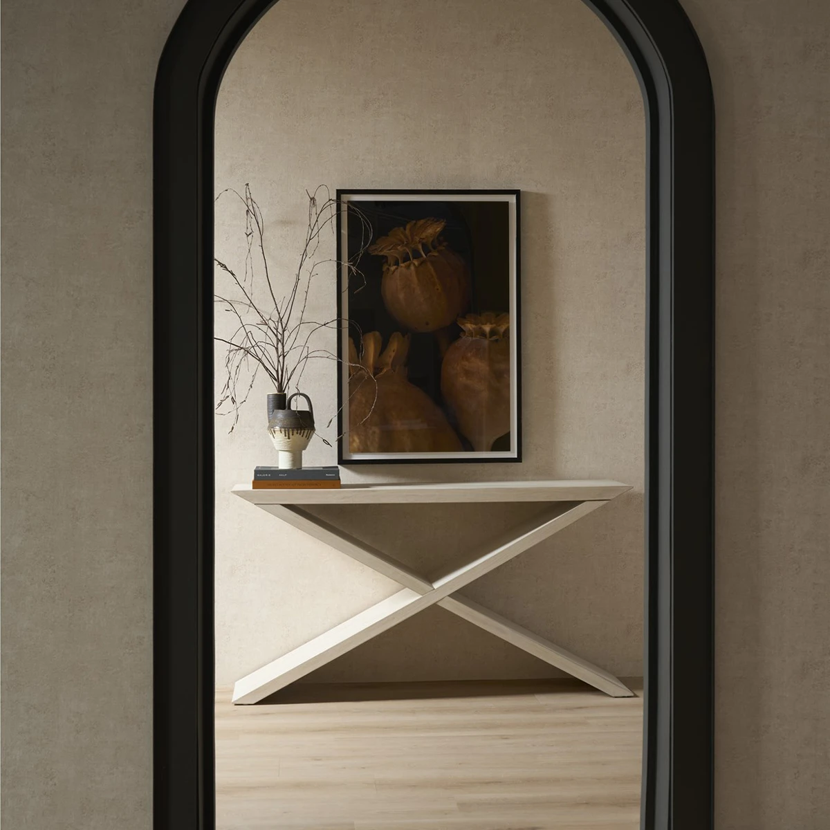River Rock Cross Console Table - Image 2