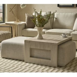 Alternative view of River Rock Coffee Table WIth Ottoman
