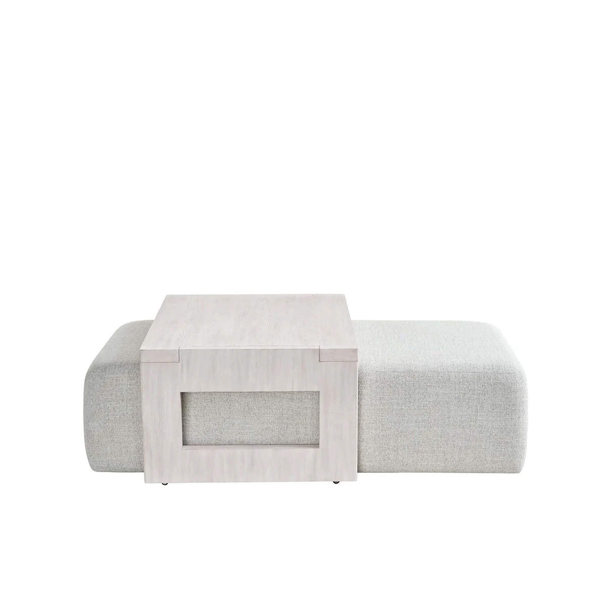 River Rock Coffee Table WIth Ottoman - Image 3