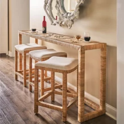 Alternative view of Sandbar Console Table with Stools