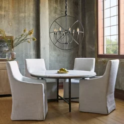 Alternative view of Griffith Park Round Dining Table