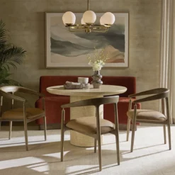 Alternative view of Cinder Banquette Bench