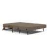 Cubed Sofa Bed with Dark Wood Legs - Image 7
