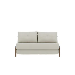 Cubed Sofa Bed with Dark Wood Legs