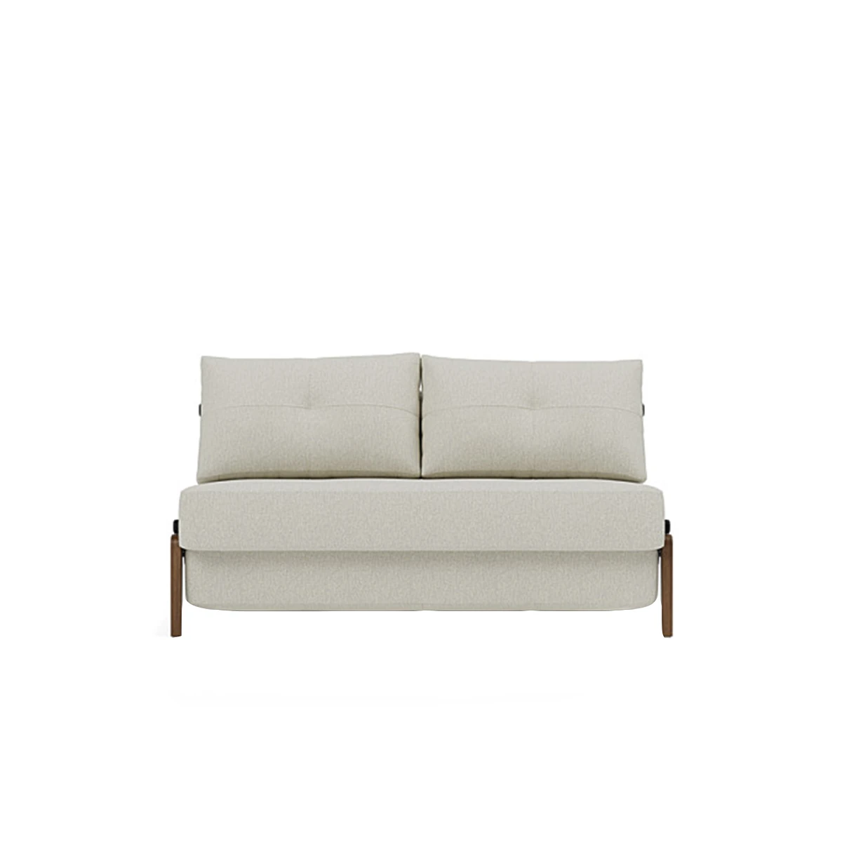 Cubed Sofa Bed with Dark Wood Legs