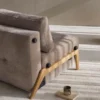 Cubed Sofa Bed with Light Wood Legs - Image 4