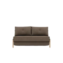 Cubed Sofa Bed with Light Wood Legs