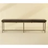 Zancor Bench in Antique Brass Finish - Image 2